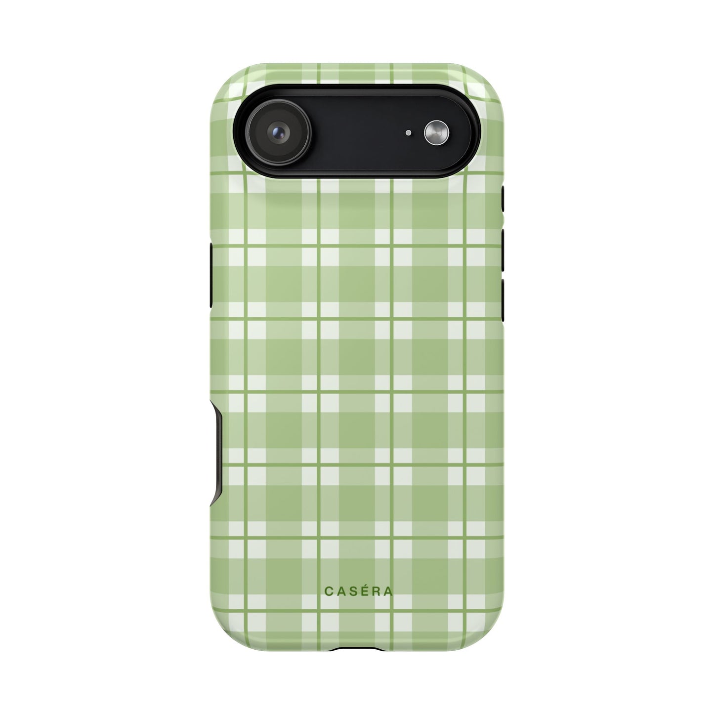 Green Plaid Magnetic Impact-Resistant Phone Case