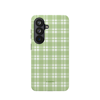 Green Plaid Magnetic Impact-Resistant Phone Case